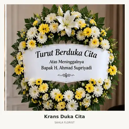 Krans Bunga Duka Sragen