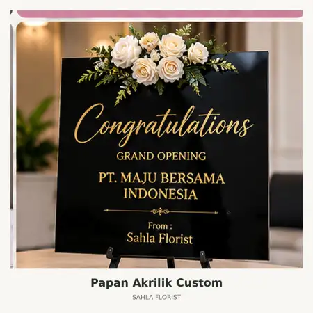Papan Bunga Akrilik Sragen